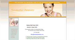 Desktop Screenshot of newmarketdentistry.com